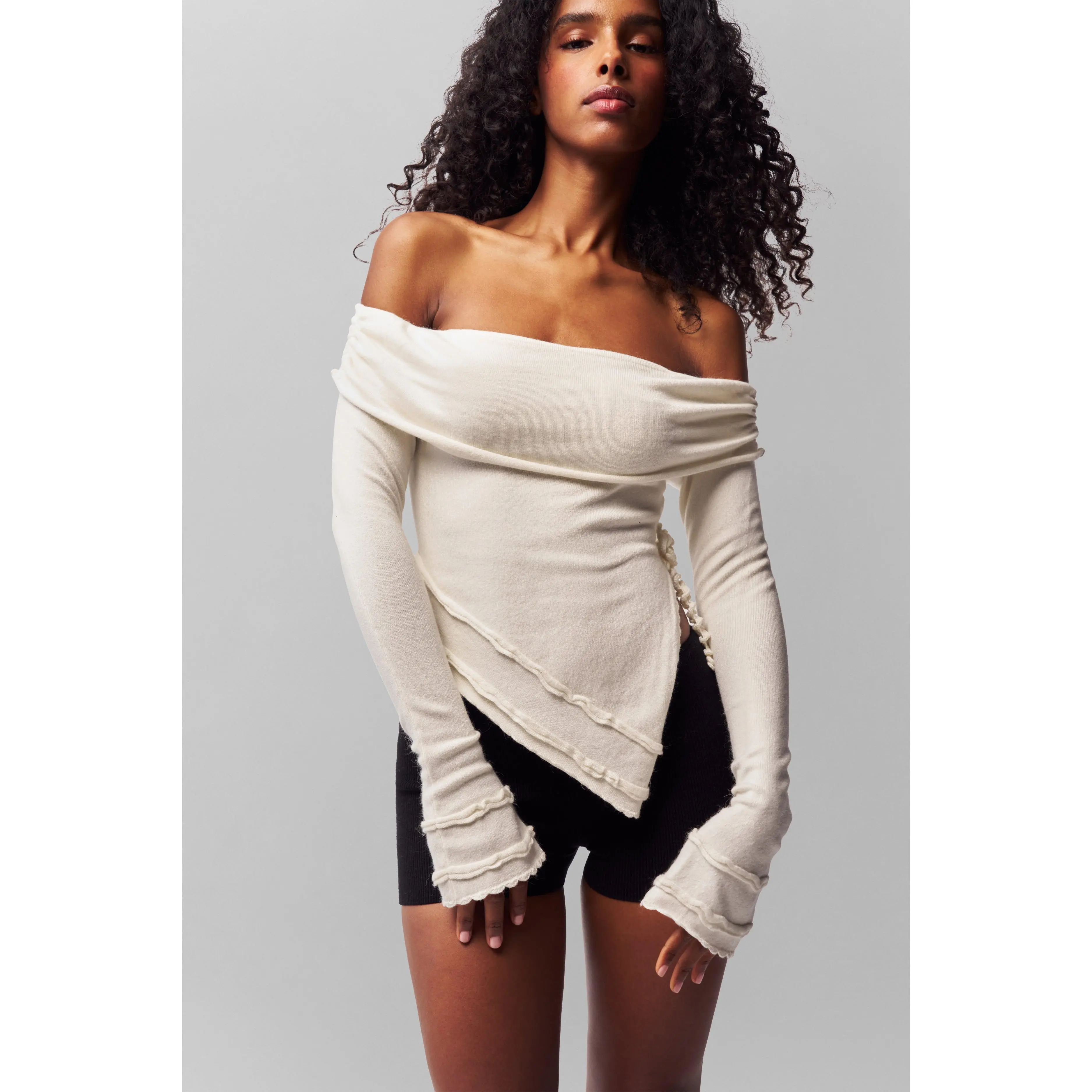 Soler Fold Over Knit Top