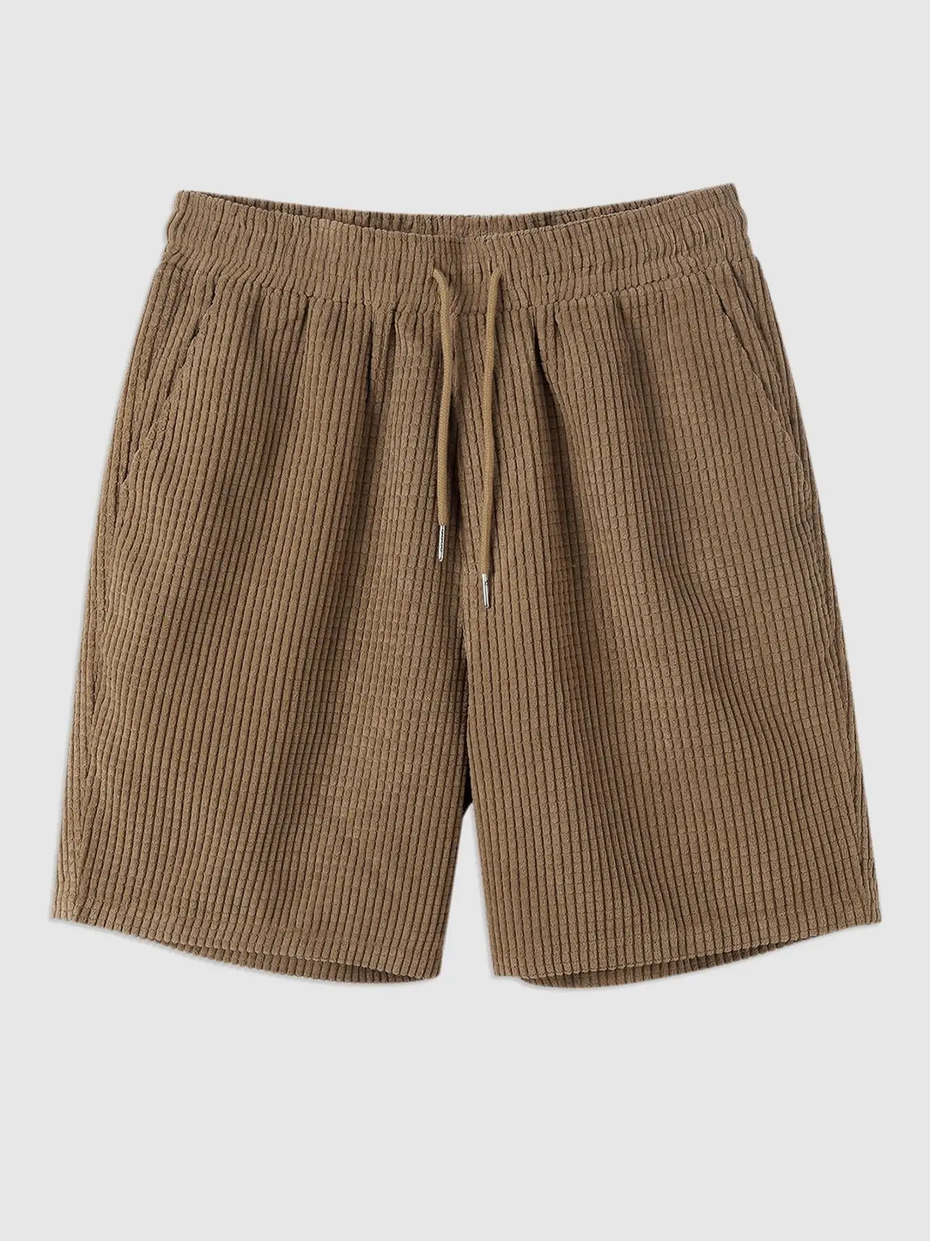 Men's Regular Fit Solid Pocket Drawstring Waist Shorts, Casual Comfy Shorts for Spring & Fall, Fashion Men's Bottoms for Daily Wear