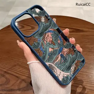 Premium Magnetic Case for iPhone11/12/13/14/15/16/17/Air/promax/Plus The Great Wave Off Kanagawa  y2k cased MagSafe Ready, Anti-Fall, Springtok and Ultra-Thin Design | Perfect for Everyday Use Protector Screen Protector Aesthetic Resistance