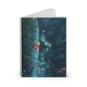 Everything's Ghibli Studio - Ponyo Inspired Anime Spiral Notebook - Ruled Line - Holiday Christmas Birthdady Gift for Fans