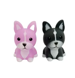 Adorable Dog Puppy Animal Themed Rubber Duck Ducks - Boston Terrier Lavender Black White - Individual or Pack of 2