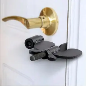Portable Door Lock - 1PC Portable Lock for Home, Bedroom, Hotel, and Apartment - Essential Security Lock for Travelers