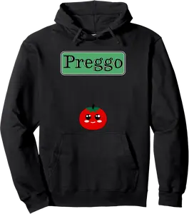 Preggo Sauce Funny Maternity Halloween Costume Tomato Sauce Pullover Hoodie - Angelacarcam Shop 62B0DKVJZ9CF