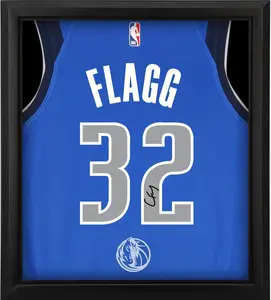Cooper Flagg Dallas Mavericks Framed Autographed Blue Icon Swingman Jersey Shadowbox - Fanatics Authentic Certified