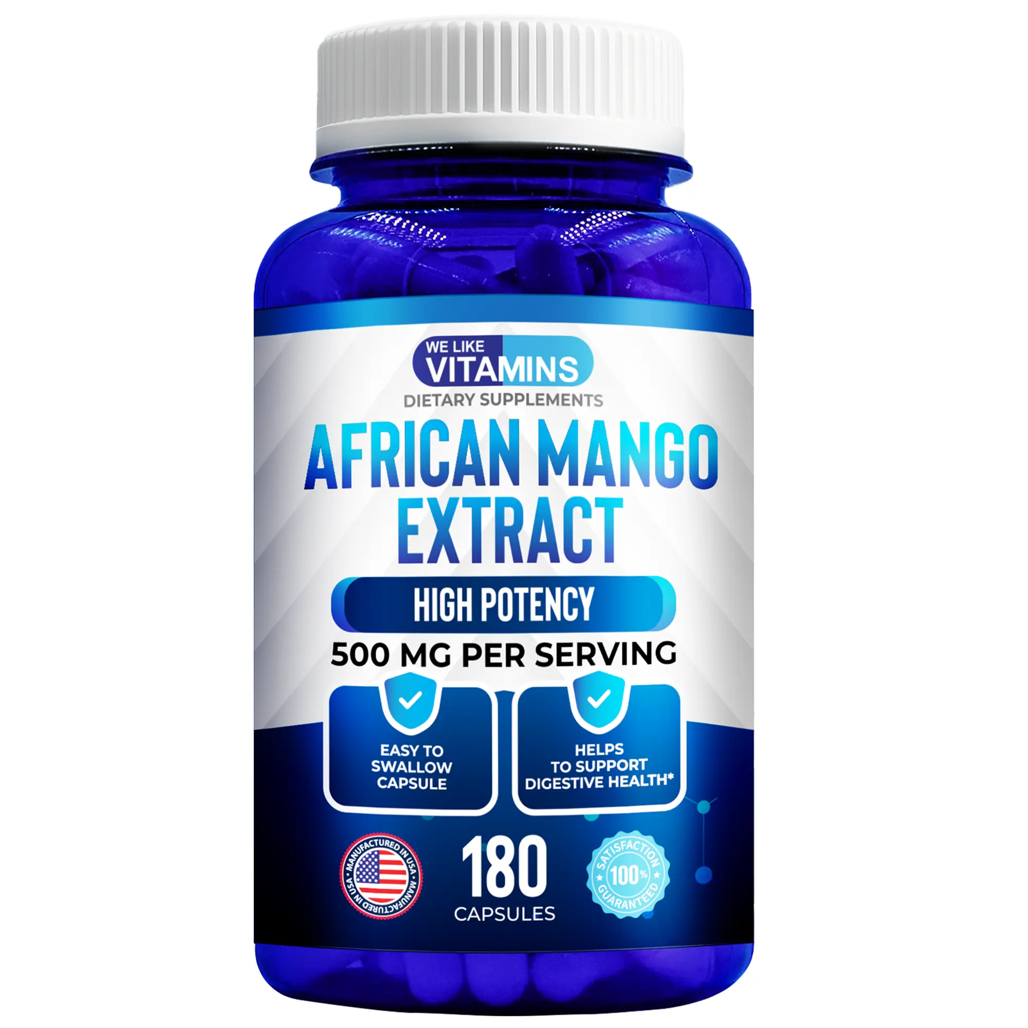 We Like Vitamins AFRICAN MANGO 500mg | 180 Capsules