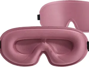 3D Deep Contoured Eye Cover for Sleeping Adjustable Sleep Mask with Nose Pad for Yoga Travel Comfortable Sleep Aid Products Ideal for Enthusiasts