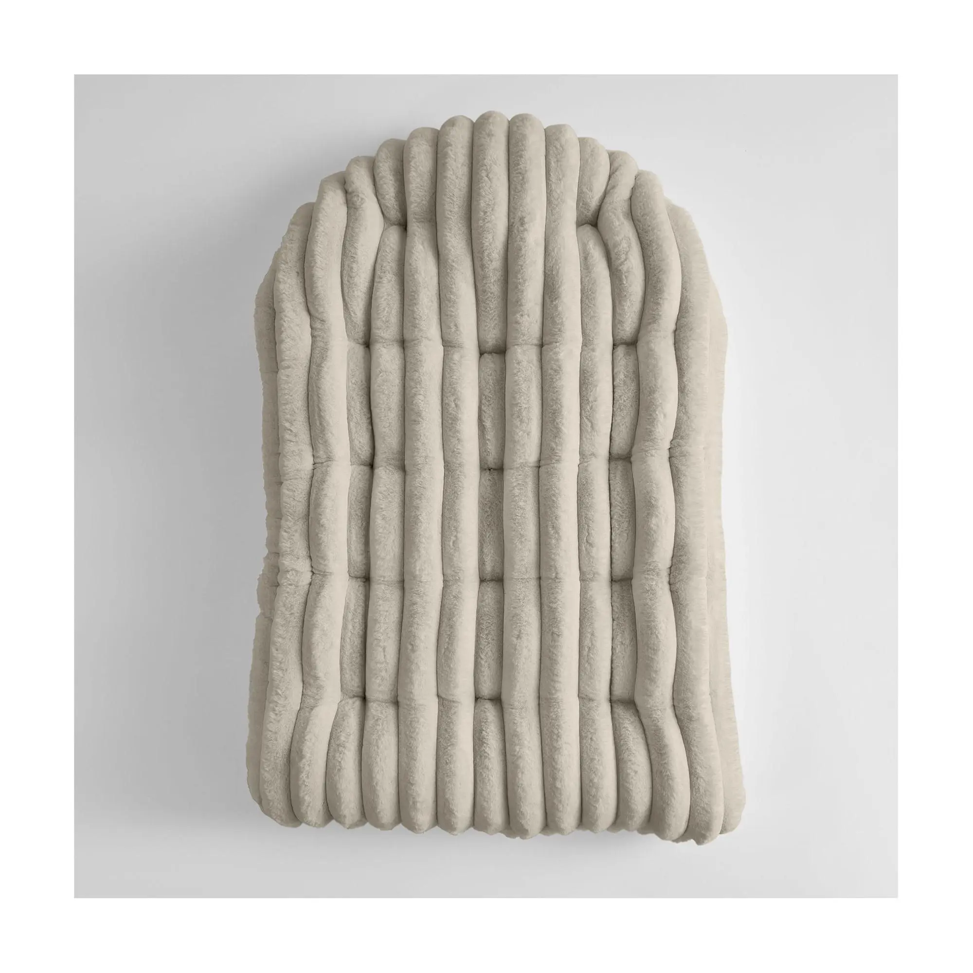Sorra Home Faux Fur Indoor Egg Chair Cushion