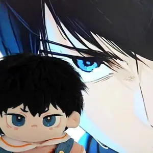20 Cm Anime Haikyuu Tobio Kageyama Stuffed Plush Doll with Skeleton Nude Body Cosplay Dress-up Cotton Doll Toys for Kids Gift