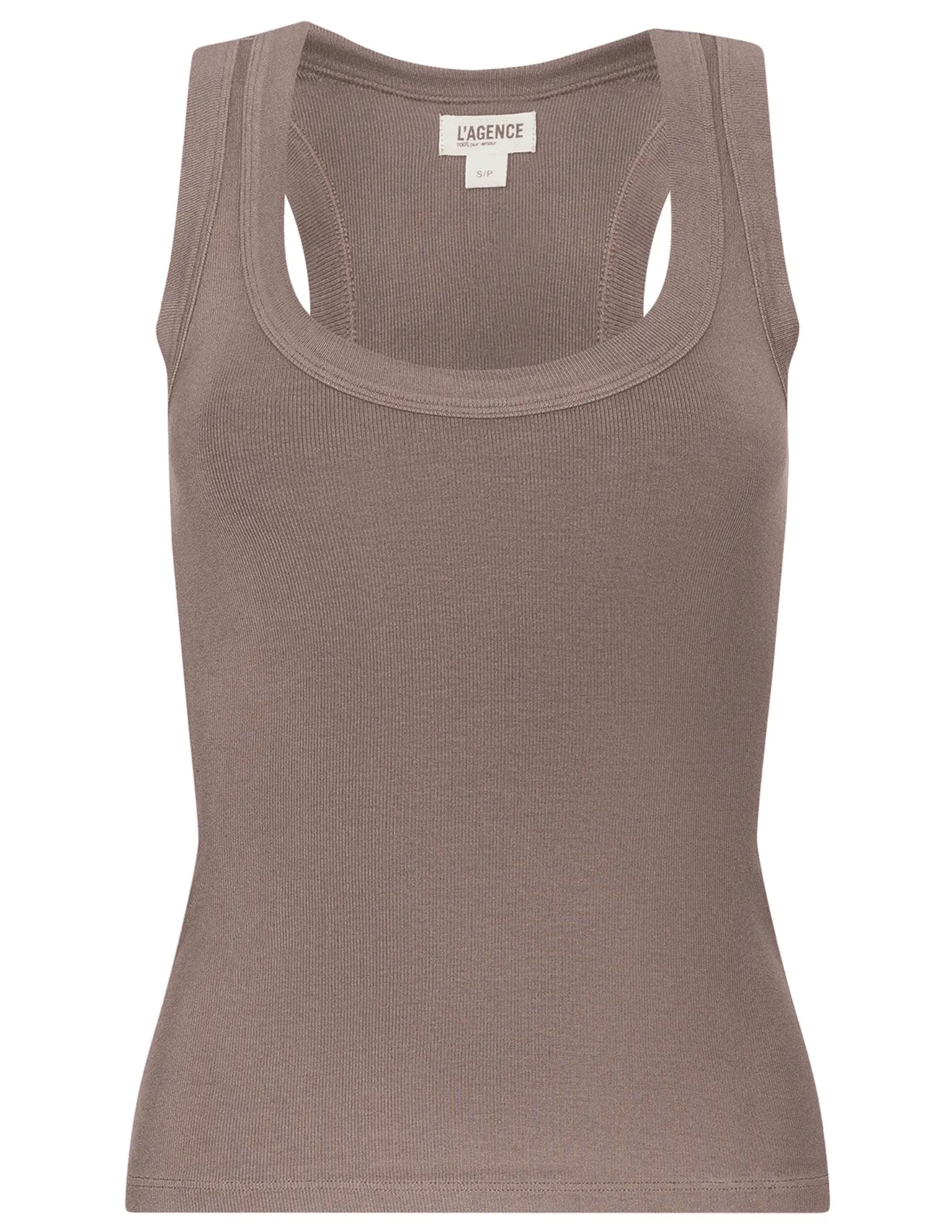 L'AGENCE Shania Racerback Tank in Cardamom