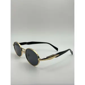 Vintage-Inspired Oval Sunglasses: Retro Steampunk Gothic Unisex Eyewear for Festivals & Summer