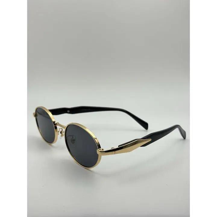 Steampunk Oval Sunglasses, Unisex Gothic Full Rim Metal Frames with UV400 Lenses for Festival Wear, Frames Sunglasses, Gothic Shades, Stylish Accessories