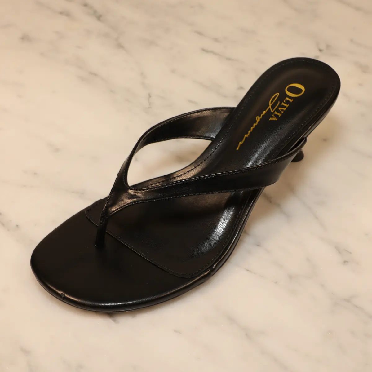 Women's Open Toe Slip-On Kitten Heel Sandals – Round Toe Slide Mules, Elegant Low Heel Slip Flops for Casual, Office, Party, Wedding, Summer Fashion Dress Shoes