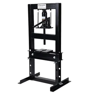 Garvee 6 Ton Hydraulic Shop Press with Stamping Plates - Heavy Duty h-Frame Garage Floor Press for Bending, Straightening, Installing Bearings & u-Joints