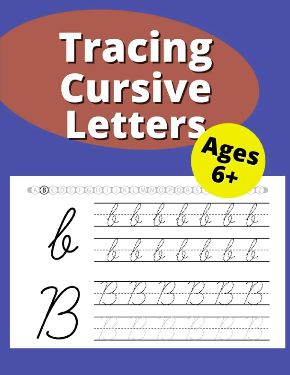 Tracing Cursive Letters: Cursive Handwriting Workbook for kids, Handwritingpractice paper for kids