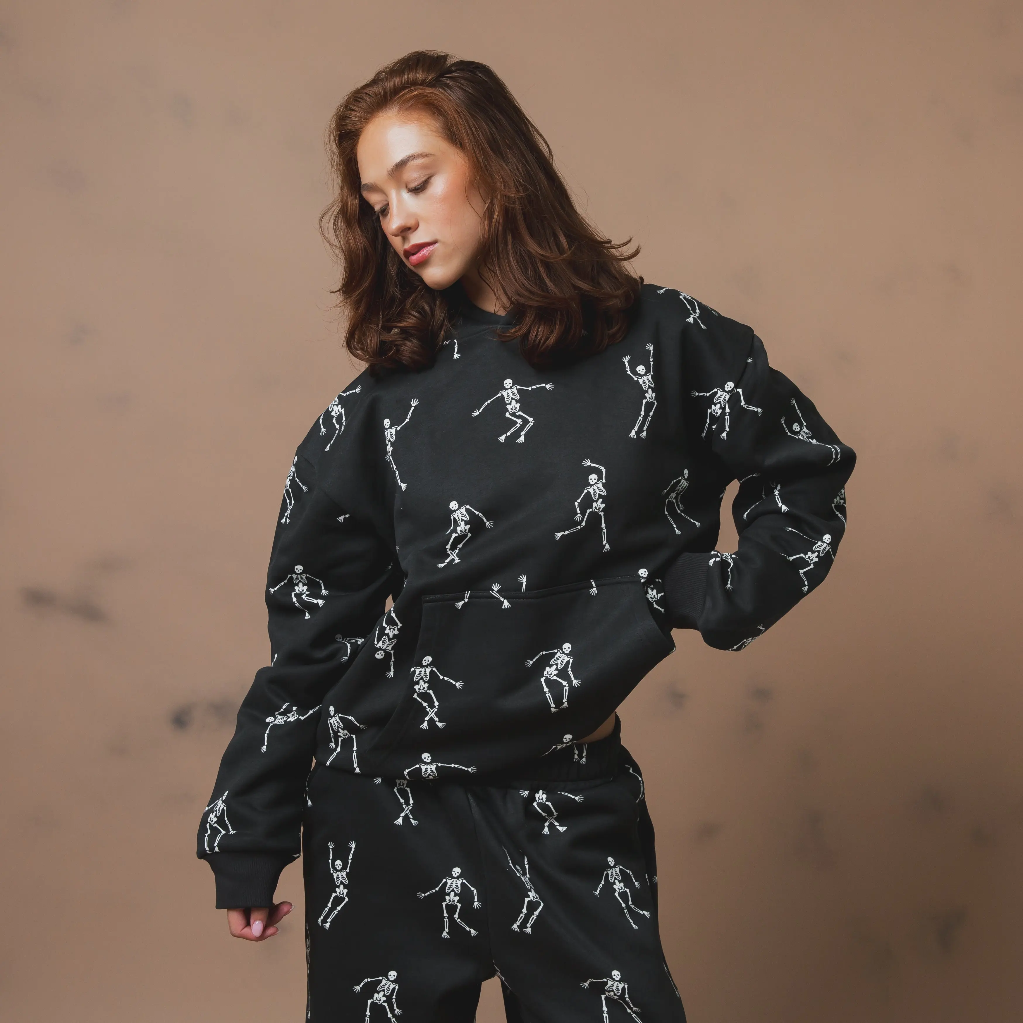Adult Unisex Hoodie - All Over Skelly Adult Unisex Hoodie - All Over Skelly