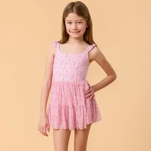Blogilates Girls' Mommy & Me Ballerina Ruffle Dress