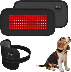 iKeener Red Light Therapy Belt for Pets Pain Relief 108 x 660nm USB Charging Wireless Use Safe Painless Adjustable Brightness & Timer for Dogs Cats Horses