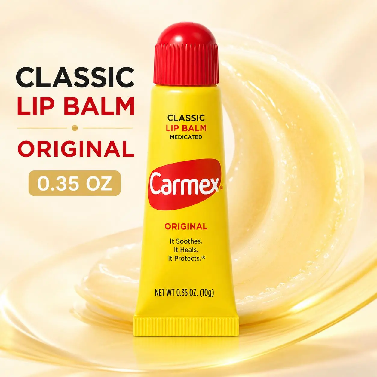 Carmex Classic Lip Balm Tube Original 0.35 oz