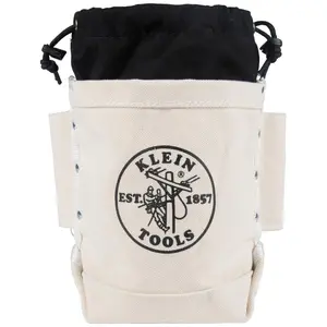 5416TC Tool Bag, Top Closing Bolt Bag with 3-Inch Drawstring, Load Rated with Tunnel Connect, 5 x 10 x 9-Inch