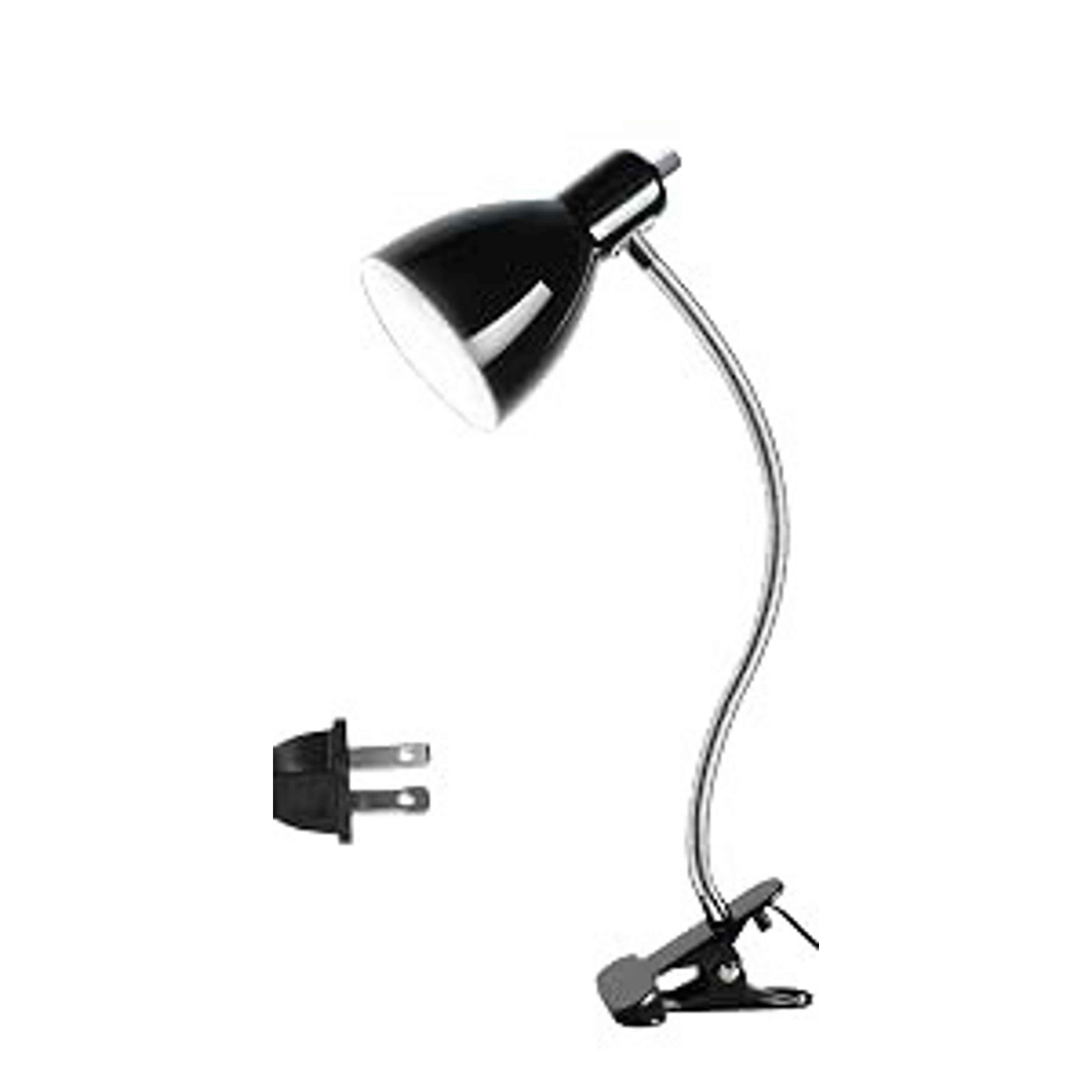 Desk lamp Eye-Caring Table Lamps, 360°Rotation Gooseneck Clip on Lamp Reading Light Portable Reading Book Light Clamp Study Desk Lamps for Bedroom and Office Home Lighting (White)