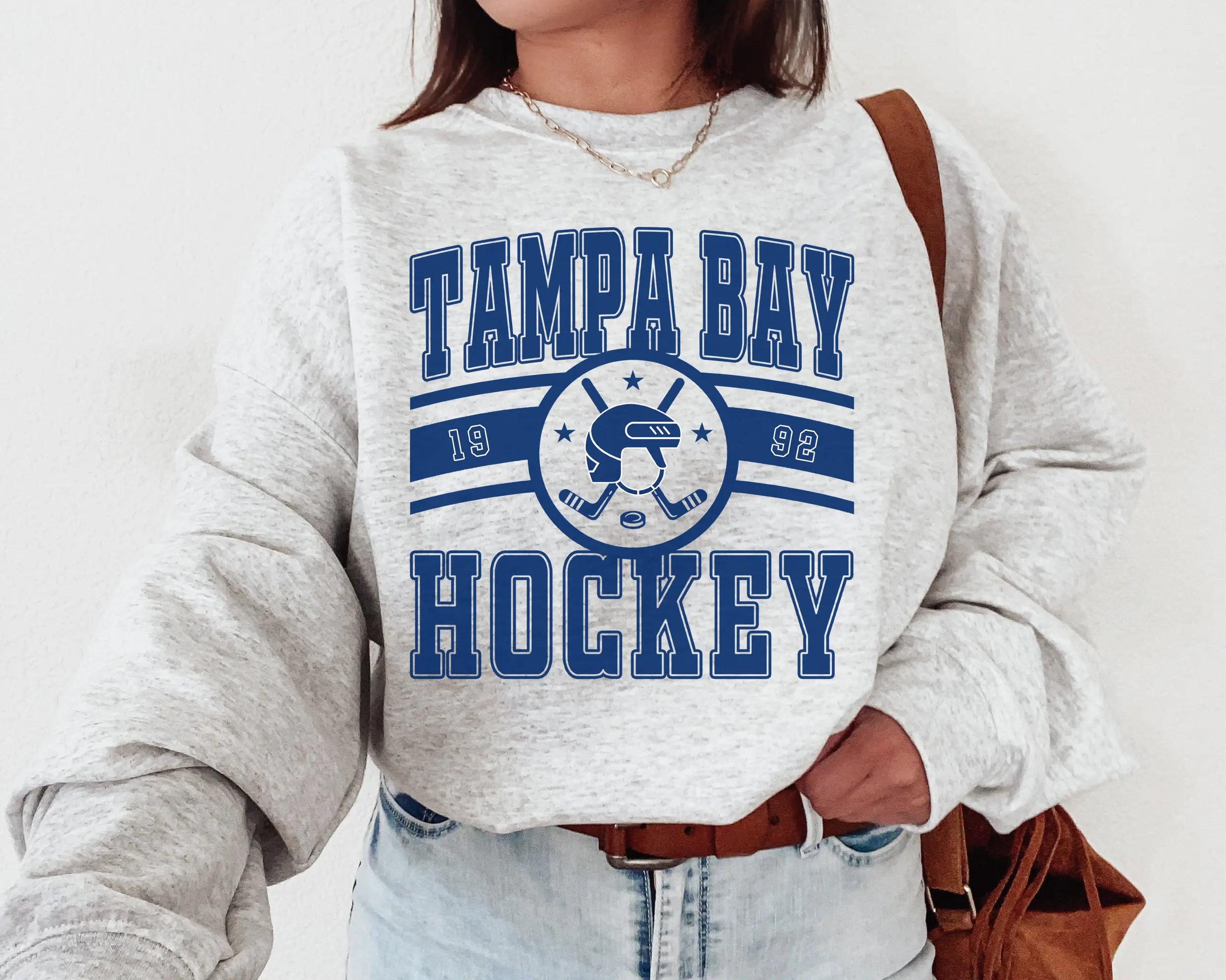 Vintage Tampa Bay Lightnin Sweatshirt T-shirt Lightning Sweater Lightning T-shirt Hockey Fan Shirt Retro Tampa Bay Ice Hockey