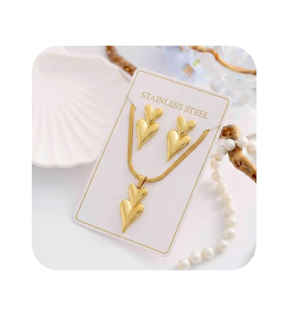 Kayde Cascading Hearts Jewelry Set