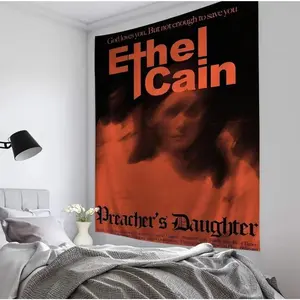 Singer Ethel Cain Music Hanging Bohemian Tapestry Hanging Tarot Hippie Wall Rugs Dorm Japanese Tapestry