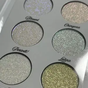 Diamond Glow Highlighter Book - Multi-Chrome  Glittery Highlighter in Various Shades for Makeup Use -  Cosmetic Bronzer