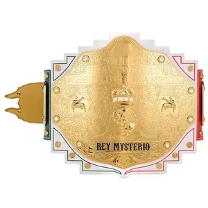 Rey Mysterio Belt  Adult Championship Title Belt Replica - Leather Straps  - Fan Gift World Wrestling