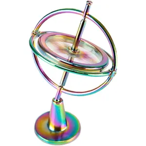 P-SO064    Gyroscope Toy Metal Anti Gravity Rotating Desk Gyroscope Flying Motion Balance Physics Toy Educational Training Gift