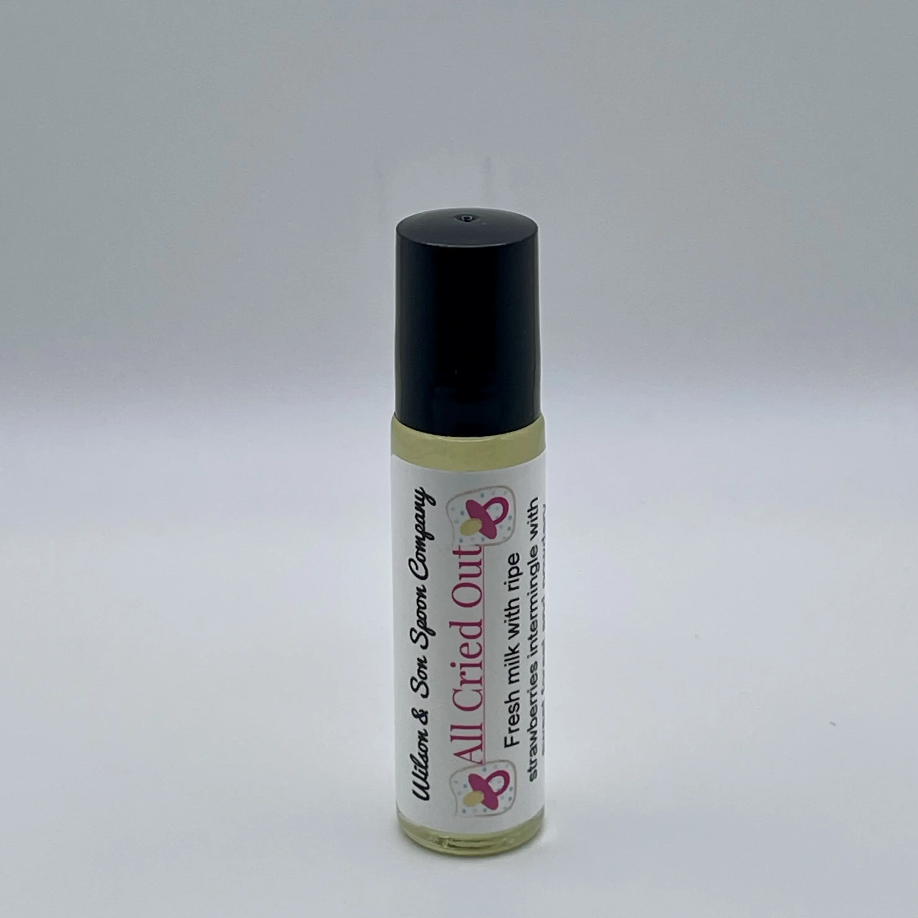 All Cried Out Body Oil Rollerball, Highly Fragrant Unisex Perfume with Strawberry, Caramel & Woody Notes, 2.5oz Sweet Almond Oil Blend, Fragrances