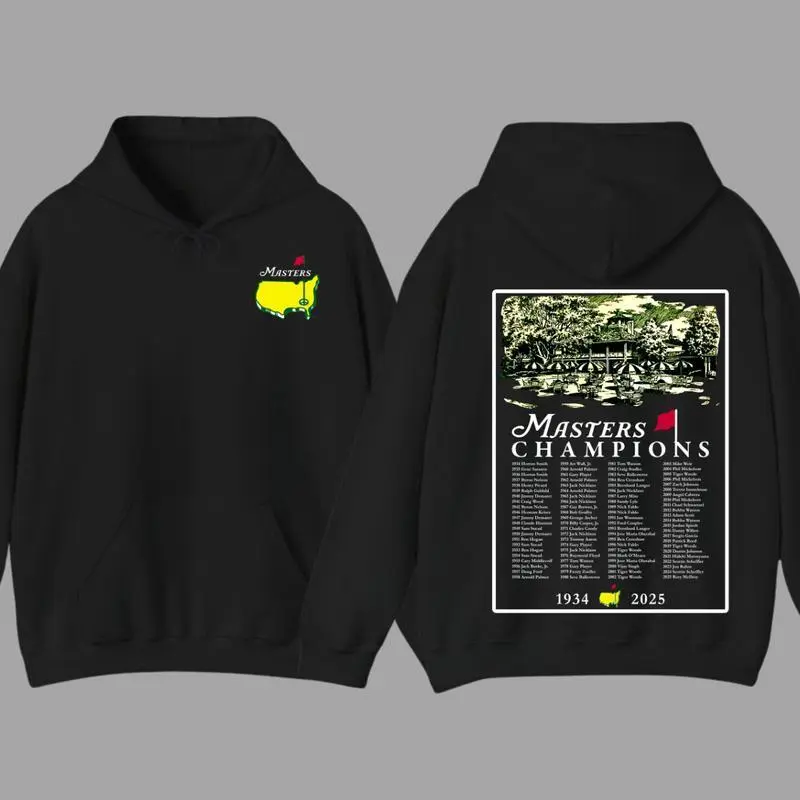 2025 Masters Tournament Augusta 91 Years Hoodie, Golf Tournament, The Masters Golf Cup 2 Sided Hoodie, Golf Gifts For Men