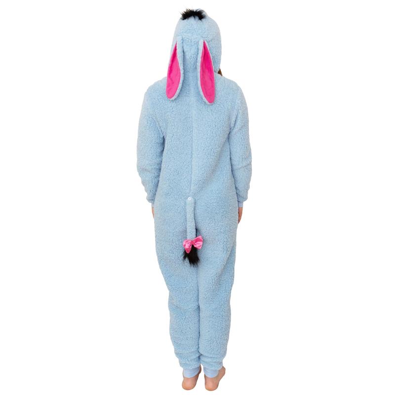 Disney Winnie The Pooh Adult Eeyore Sherpa Cosplay Costume Union Suit Pajama
