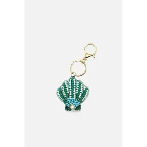 Seashell Beaded Bag Charm