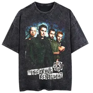 Breaking Benjamin Distressed Faded Rock Style Gift For Fans T-Shirt