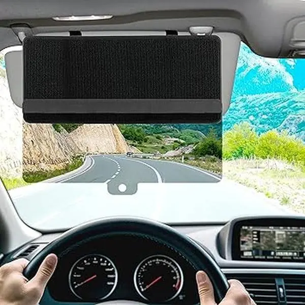 Sun Visor Extender Polarized Car Sun Visor Filtering Glare UV Rays Universal