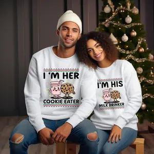 Matching Christmas Couple Shirts | Cookie and Milk Sweaters | His and Hers Holiday Sweater Set | Funny Couples Christmas Outfit |Ugly Xmas