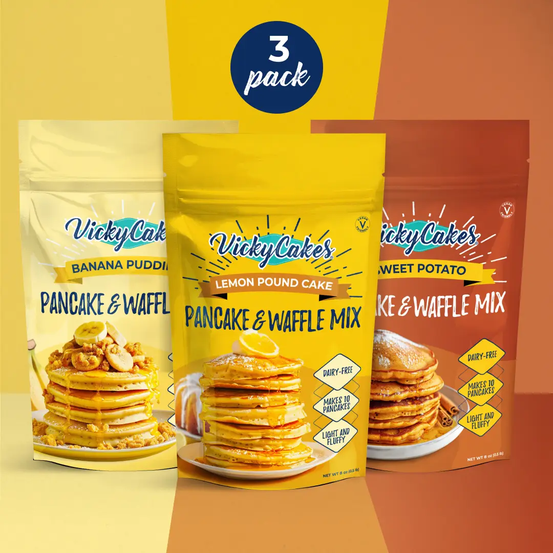 Vicky's Soul Food 3-Pack Bundle (Lemon Pound Cake, Banana Pudding, and Sweet Potato)