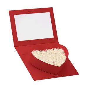 Gift Boxes with Lids for Present Heart Shaped Flower Boxes for Arrangements Floral Gift Boxes for Bridesmaid, Proposal, Wedding, Birthday, Baby Showers