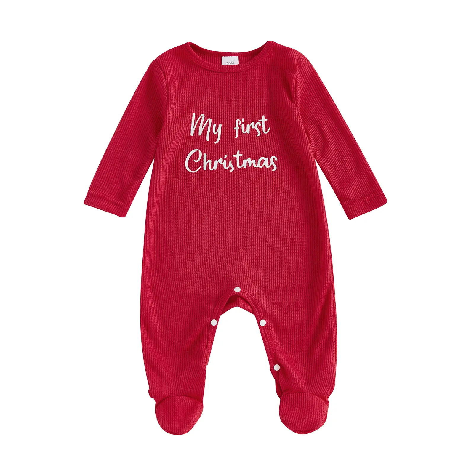 Unisex for Baby Newborn Footie Pajamas - First Christmas Outfit, Long Sleeve Stretchy 95% Poly Romper, Infant Sleepwear, Hospital Outfit, Baby Boy Clothes, Sleepwear Sets, Sleepwear Outfits