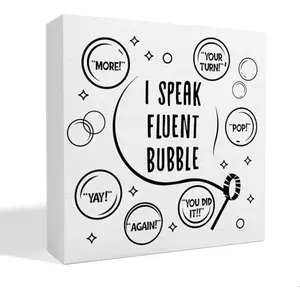 Funny Speech Therapy Gifts, SLP Gifts for Speech Language Pathologist Therapist Women, Gift for SLPs, Wooden Box Sign 5x5 inch