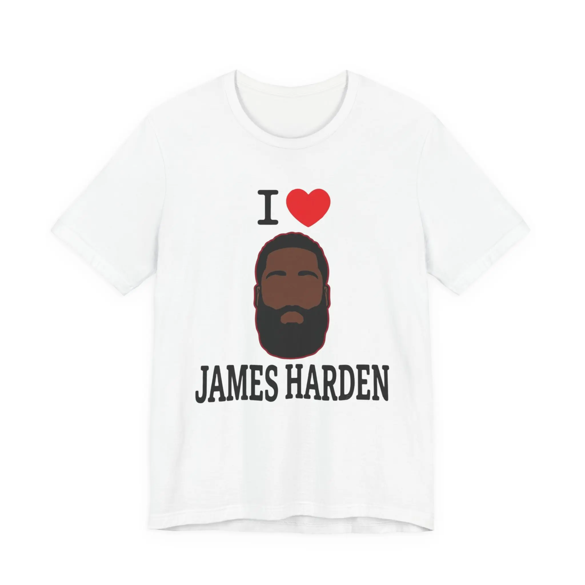 I Love James Harden Cavaliers T-Shirt - Men's Adult Sizes, 100% cotton tee, unisex style