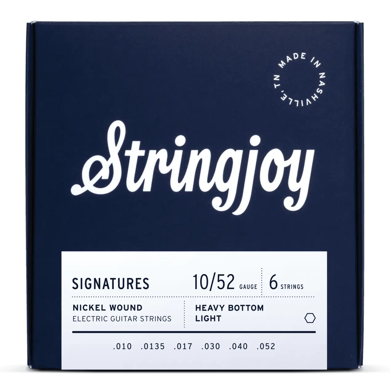 Stringjoy 10-52 Heavy Bottom Light Gauge Signatures - Nickel Wound Electric Guitar Strings