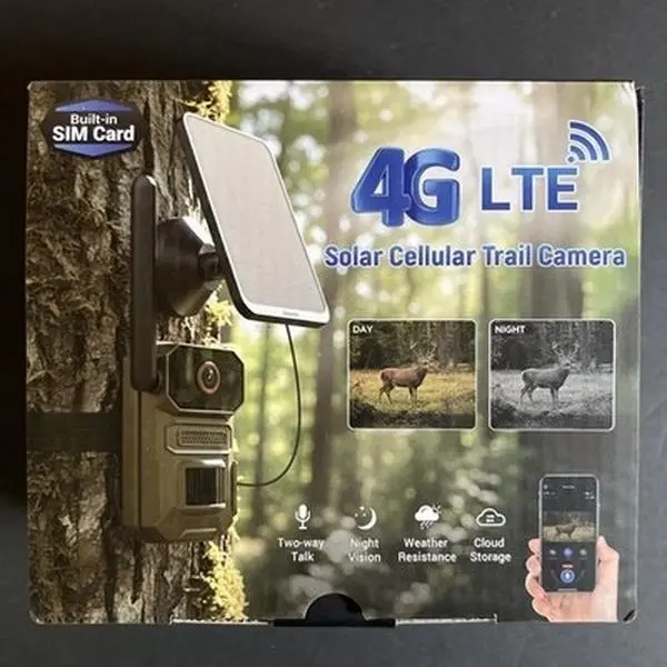 4G LTE Solar Cellular Trail Camera Built-in SIM Card