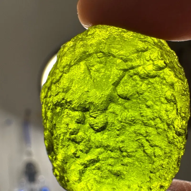 Celestial Impact Relic Moldavite Czech Republic Rare Glass Gemstone for Transformation Spiritual Growth Emotional Healing & Intuition with Certificate of Authenticity