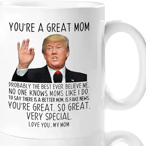 Funny Christmas Gifts for Mom, You're A Great Mom Coffee Mug, Mom Birthday Gifts from Daughter Son, Valentines Day Gifts