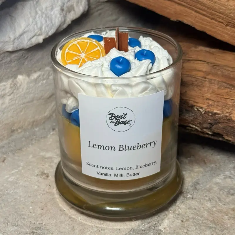 Lemon blueberry dessert candle Lemon blueberry dessert candle