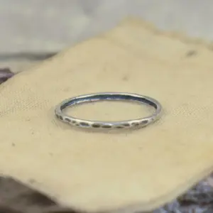 Plain Silver Stack Ring - Silver