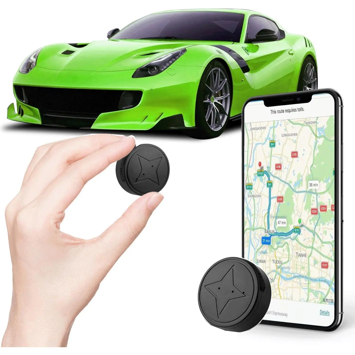 Mini gps tracker for vehicles no subscription car gps tracker portable real time magnetic gps tracking device for cars full global coverage location tracker for kidstruckspersonno monthly fee