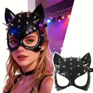 Cute Cat Woman Mask, Sexy Women's Mask for Party Dating Halloween Christmas Carnival, Ladies Costume Accessory, Party Event Props